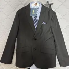 150cm ダークグレー ストライプスーツ