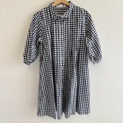 割烹着 おしゃれ ハンドメイド【日本製の播州織ブロード先染め綿100