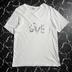 サンローラン プリント Tシャツ 半袖 ホワイト 白 メンズ LOVEのサムネイル