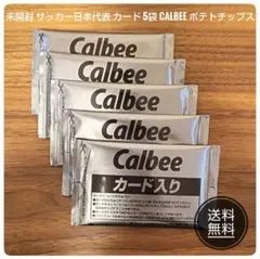 未開封 サッカー日本代表 カード 5袋 （10枚） Calbee ポテトチップス