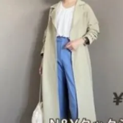 しまむら【新品】noriko&yokoタックショルダーコート　トレンチ　 L Lのサムネイル