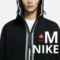 ■新品■　ナイキ　メンズM　パーカー　バスケ　カイリー・アービング　裏起毛　黒