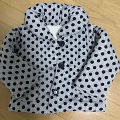 アウター　ドット　ジャンパー　モコモコ