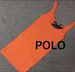 新品 ポロラルフローレン　タンクトップ　M USサイズS オレンジ　POLO