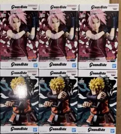 NARUTO 疾風伝 GRANDISTA うずまきナルト 春野サクラ　6個セット