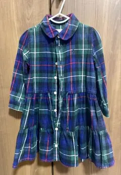 ラルフローレン チェックシャツワンピース 90cm