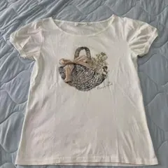 Couture Broochレディース半袖Tシャツワールドホワイトガーリーリボンのサムネイル