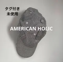 ⭐️タグ付き未使用⭐️アメリカンホリック　ストライプ　キャップ　ヒッコリー　帽子のサムネイル