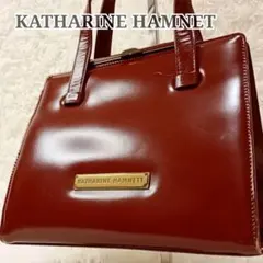 KATHARINE HAMNETT キャサリンハムネット ハンドバッグ ボルドー