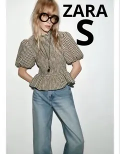 ZARA 完売 チェック柄ボンバージャケット Sサイズ - メルカリ
