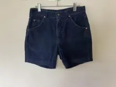 LEE  ネイビーコーデュロイ ショートパンツ　ネイビー