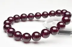 芳醇カラー◇高品質 ロードライトガーネット　9mm　天然石ブレスレット