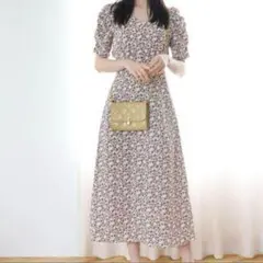 Apuweiser-riche カシュクールフラワーワンピース - メルカリ