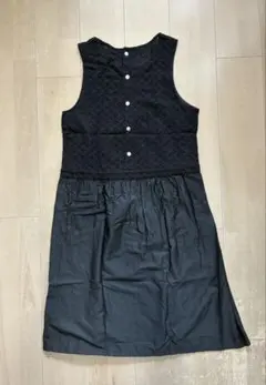 ブラック キャミワンピース ノースリーブのサムネイル