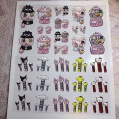 サンリオキャラクターズ カプラ ペンラシール ステッカー 2枚セットのサムネイル