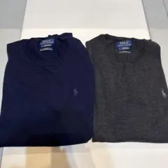 POLO RALPH LAUREN ニット 2枚セット ネイビー グレーのサムネイル