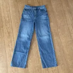 ワイドストレートジーンズ/丈長め★美品★
