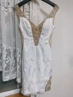 美品★定価31680円★AngelR スパンコールレースミニドレス Sサイズ