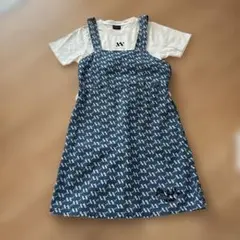 アナップデニムワンピース　Tシャツセット　xs