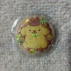 サンリオ ビスケット3 刺繍缶バッジ 缶バッチ　ポムポムプリン
