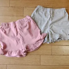 フリル付きショートパンツ2点セット　UNIQLO　西松屋