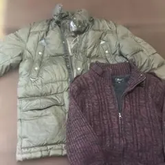 オリーブグリーン ダウン➕ワインジッパー