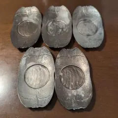 箸置き 2客 木の葉 笹葉 錫製 金属工芸 道具 懐石 古美術 - メルカリ