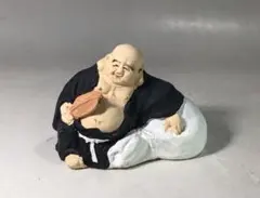 昭和レトロ 縁起物 布袋様 ミニチュア 土人形 郷土玩具 七福神 置物 神様