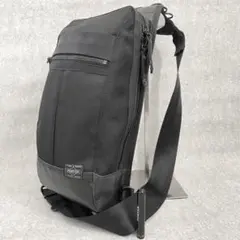 美品✨PORTER ボディバッグ HEAT マグライト点灯 スリング ブラック
