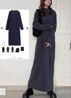 最終値下げGRL★プリーツロングワンピース・チャコールグレー新品
