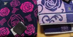 P*o様 LANVIN バラ模様 タオルハンカチ 2枚セット