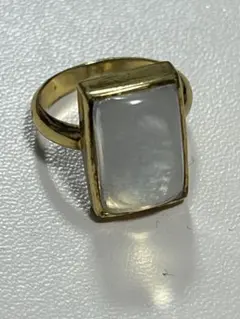 オジュールスクエアウォーターオパールゴールドカラー リング 指輪のサムネイル