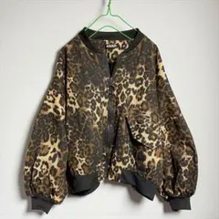 ANAP ヒョウ柄 ボンバージャケット　ドルマン　フリーsize