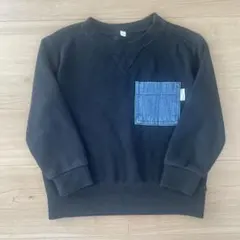 裏起毛トレーナー 110cm ブラック