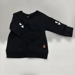黒いトレーナー サイズ80 目と三角形デザイン