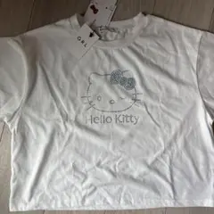 GRL Hello Kitty ラインストーン Tシャツ ホワイト