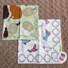 《新品未使用❗️画像確認有❗️》片方大判！LADUREE ハンカチ 2点セットのサムネイル