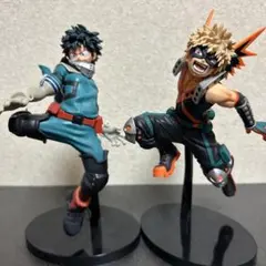 ヒロアカ 緑谷 デク 爆豪 フィギュア キングオブアーティスト