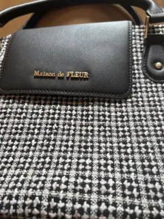 Maison de FLEUR ツイードショルダーバッグ　ハンドバッグ