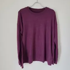 美品✨ ラッキーブランド パープル 長袖ニット 【Mサイズ】 トップスのサムネイル