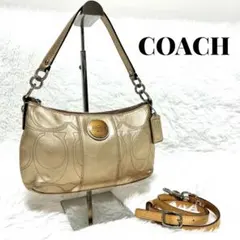 COACH oneshoulderbag signature GOLD y2k