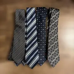 DKNY含むメンズネクタイ 4本セット まとめ売り