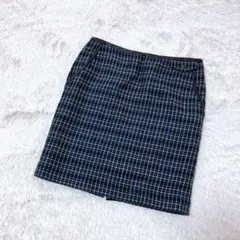 【スピックアンドスパン】チェックミニスカート　レディース　ガーリー　ウール100のサムネイル
