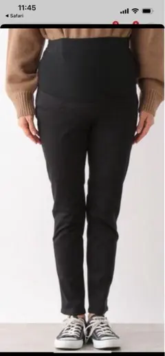 LEPSIM マタニティ／ストレッチ無地スリムパンツ