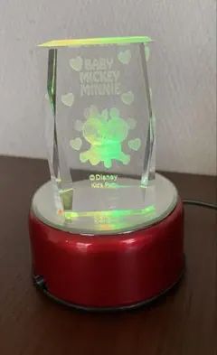 LEDライト クリスタル 3D レーザー彫刻 Disney ミッキー&ミニーのサムネイル