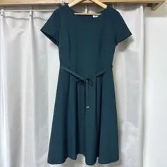 NATURAL BEAUTY BASIC 半袖Aラインワンピース S