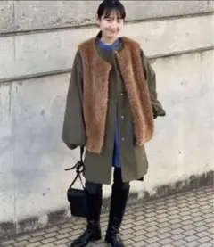 モッズコート ファーベスト ボアベスト