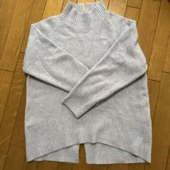 [any SiS] 水色 ハイネック セーター 長袖