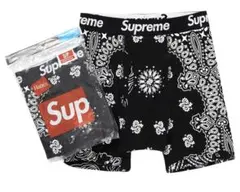 supreme Hanes バンダナ柄 ボクサーパンツ Tシャツ セット - メルカリ