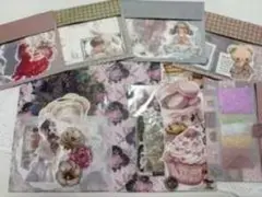 コラージュ素材 セット まとめ売り 素材紙 紙モノ おすそ分け 雑貨